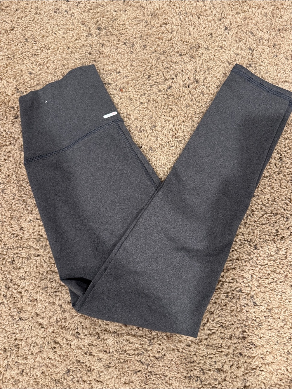 Aerie Chill. Play. Move. high-waisted leggings in heathered charcoal gray small
